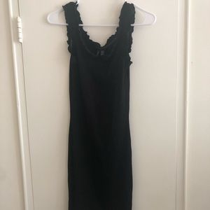 Vero Moda Black Midi Dress Size 0-2 XS Brand New